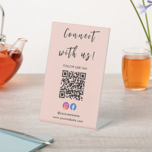 Expositor En L Instagram Facebook Qr Code Conéctate Con Rubor