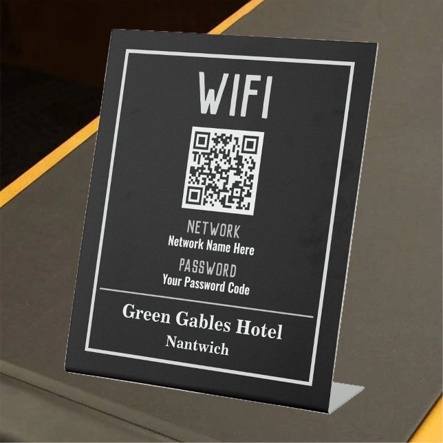 Expositor En L Instrucciones de WiFi con código QR (Subido por el creador)