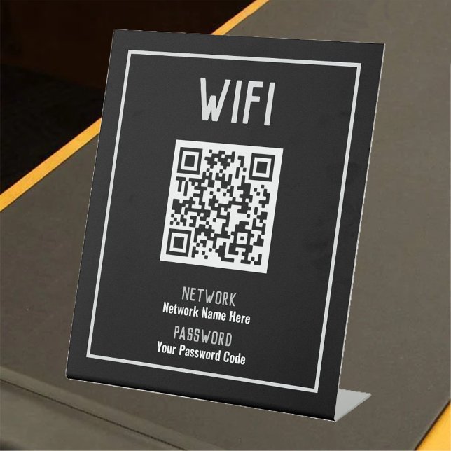 Expositor En L Instrucciones WiFi con Rótulo Pedestal de código Q (Subido por el creador)