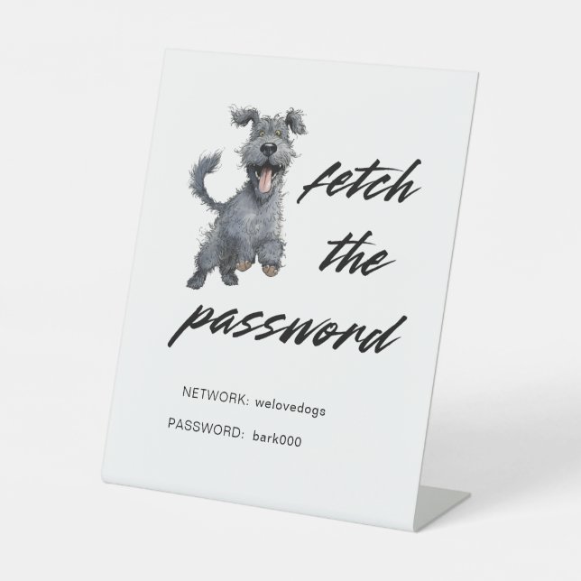 Expositor En L Internet WiFi de perro lindo (Anverso)