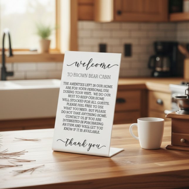 Expositor En L Inventario de Amenidades para Alquileres Vacaciona (Subido por el creador)