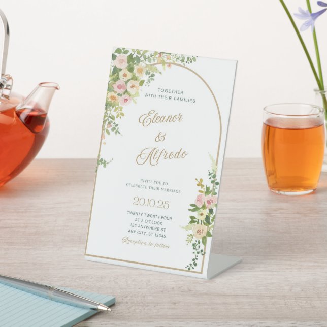 Expositor En L Invitación a la boda acuarela (In Situ)