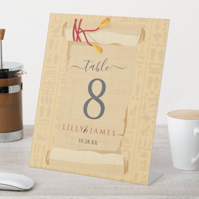 Expositor En L Invitación a la boda Patrimonio faraónico sobre el (In Situ)