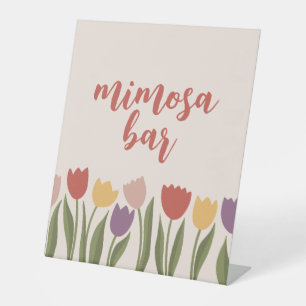 Expositor En L Invitación a la ducha de novia Tulips