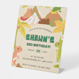 Expositor En L Invitación a la fiesta de cumpleaños del niño temá