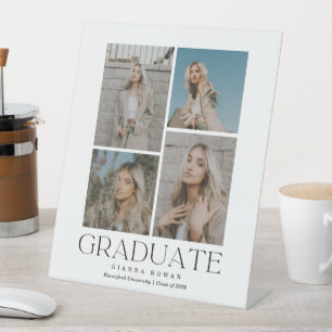 Expositor En L Invitación a la foto de graduación del prestigio d