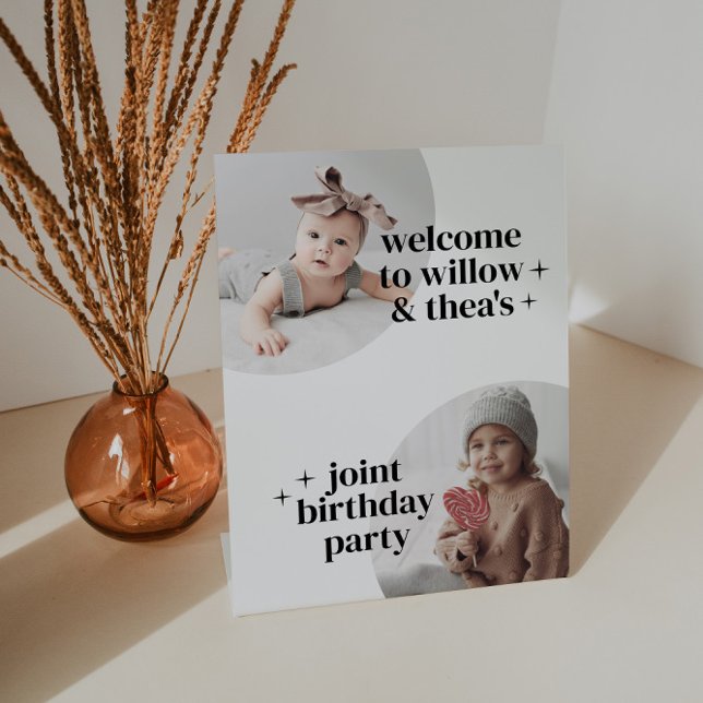 Expositor En L Invitación conjunta de cumpleaños con signo de bie (Subido por el creador)
