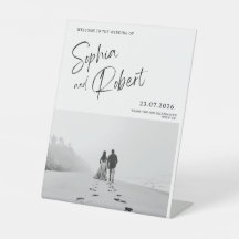 Invitación de Boda Romántica en la Playa – Blanco