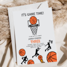 Invitación de cumpleaños de baloncesto