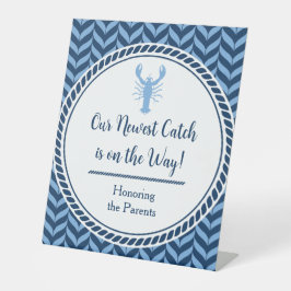 Expositor En L Invitación plegable para baby shower de langosta a