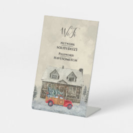 Expositor En L Invitado de cabina rústica de contraseña de Intern