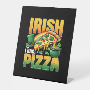 Expositor En L Irlandés tuve una pizza graciosa para los amantes 