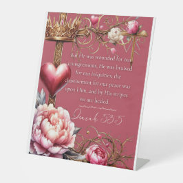 Expositor En L Isaiah 53:5 Escritura de sanación | Acuarela Rosa