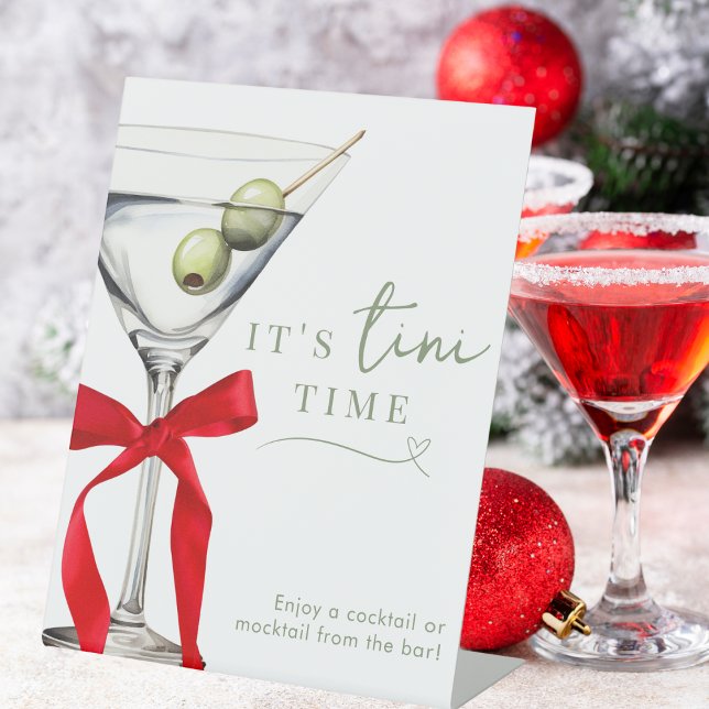 Expositor En L It's Tini Time Chic Dirty Martini Cocktail Bar   (Subido por el creador)