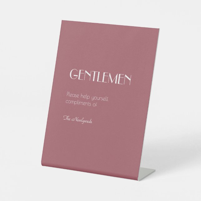 Expositor En L Jardín Rosa | Cuarto de baño Rosa oscuro Boda Caba (Anverso)