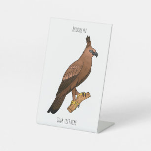 Expositor En L Javan hawk eagle bird cartoon illustration