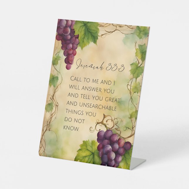 Expositor En L Jeremías 33:3 Biblia cristiana Verse (Anverso)