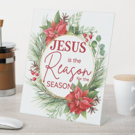 Expositor En L Jesús es la razón para los Navidades de temporada