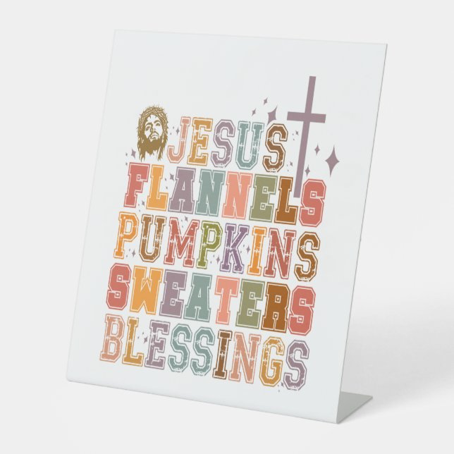 Expositor En L Jesús Flanels Calabazas Dulces Bendiciones (Anverso)