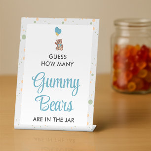 Expositor En L Juego de adivinación del oso Gummy
