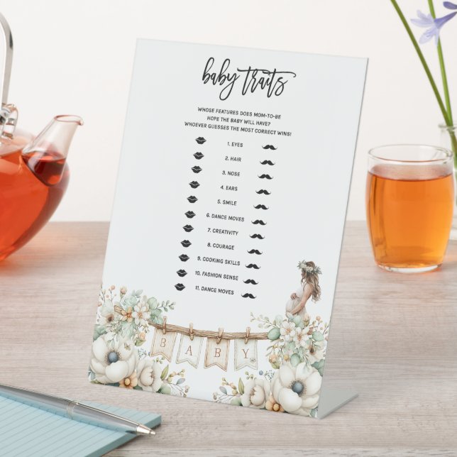 Expositor En L Juego de características del bebé en la fiesta de  (In Situ)