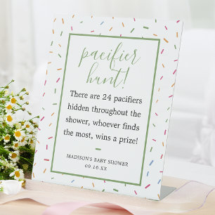 Expositor En L Juego de Caza de Chupetes para Baby Shower con Pur