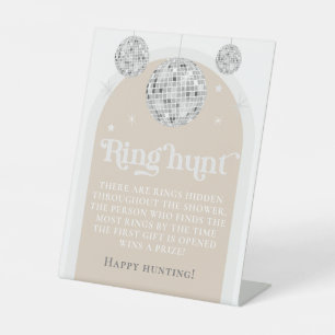 Expositor En L Juego de Caza de Ring Game Disco Ball Bridal Showe