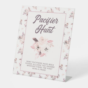 Expositor En L Juego de caza del Pacificador Baby Shower Floral R