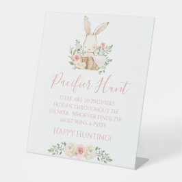 Expositor En L Juego de caza del pacificador Baby Shower rosa flo