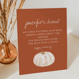 Expositor En L Juego de caza del pacificador Boho Pumpkin Baby Sh