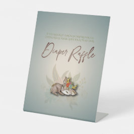 Expositor En L Juego de Raffle Diaper de animales de bosque mágic