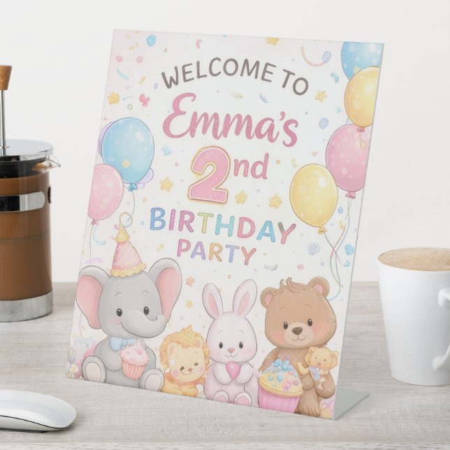 Expositor En L Kids Birthday Welcome Board Bundle (In Situ)