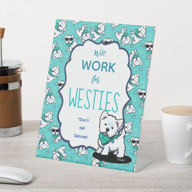 Expositor En L KiniArt Westie Cutieface (In Situ)