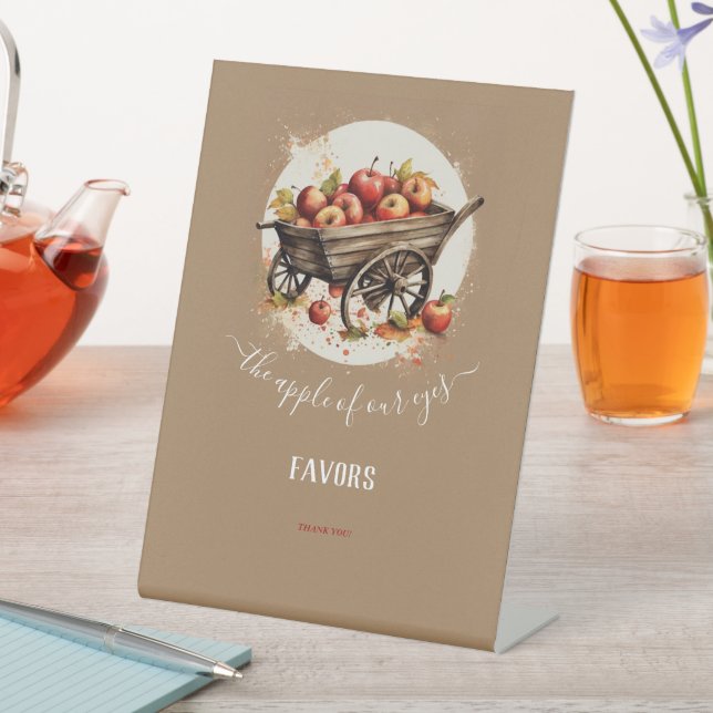 Expositor En L La Apple De Nuestro Baby Shower Ojo (In Situ)