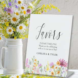 Expositor En L La boda de los prados de flores silvestres favorec