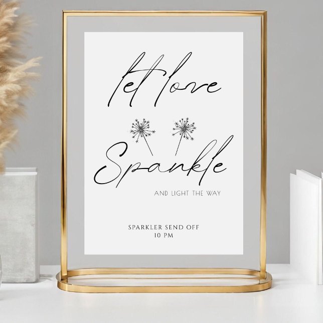Expositor En L La caligrafía elegante deja que el amor se desvane (Subido por el creador)