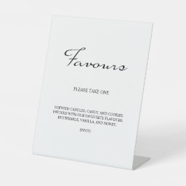Expositor En L La caligrafía minimalista favorece al Boda blanco
