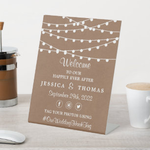 Expositor En L La colección de Bodas Rustic Kraft Lights