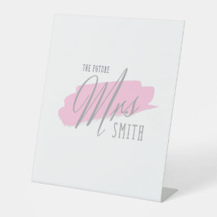 Expositor En L La futura señora Smith para ser - Rótulo de mesa