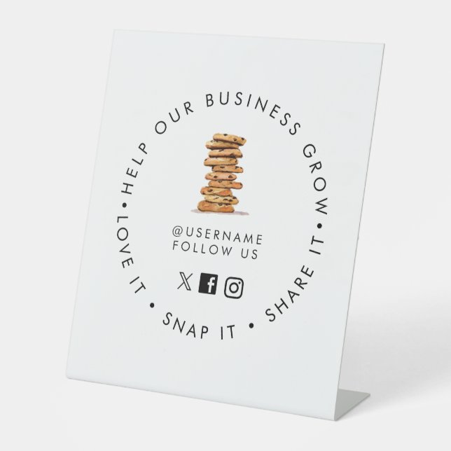 Expositor En L La pastelería de chocolate Cookie (Anverso)