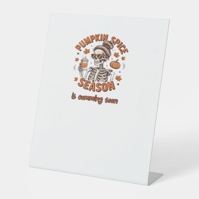 Expositor En L La temporada de especias de calabaza se acerca pro (Anverso)