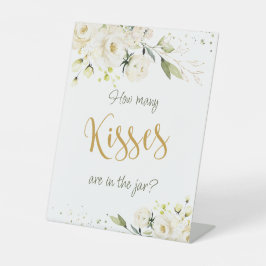 Expositor En L La vegetación de rosas blancas adivina cuántos bes