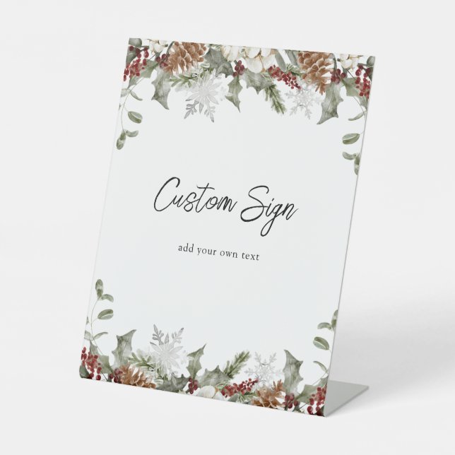 Expositor En L La vegetación del invierno y el peatón Personaliza (Anverso)