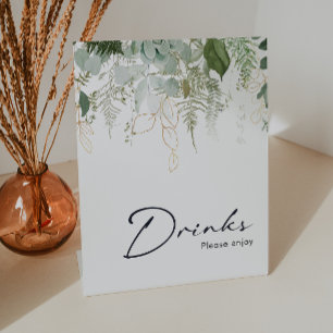 Expositor En L La vegetación moderna y las bebidas Baby Shower de