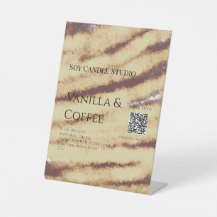 Expositor En L La vela de la soja del café de vainilla añade el n