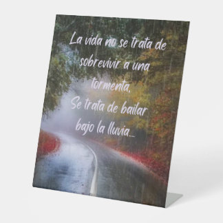 Expositor En L La vida no se trata de sentir una tormenta,