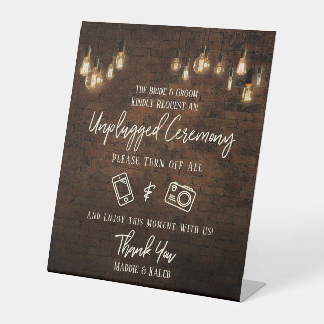 Expositor En L Ladrillo industrial Edison enciende ceremonia desc (Anverso)