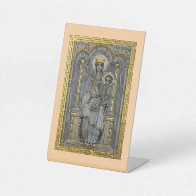 Expositor En L Lady of Walsingham Pedestal Sign (Anverso)
