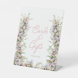 Expositor En L Láminas y regalos de bebé con flores de color rosa