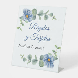 Expositor En L Las hojas verdes flores azules Baptism Regalos y T